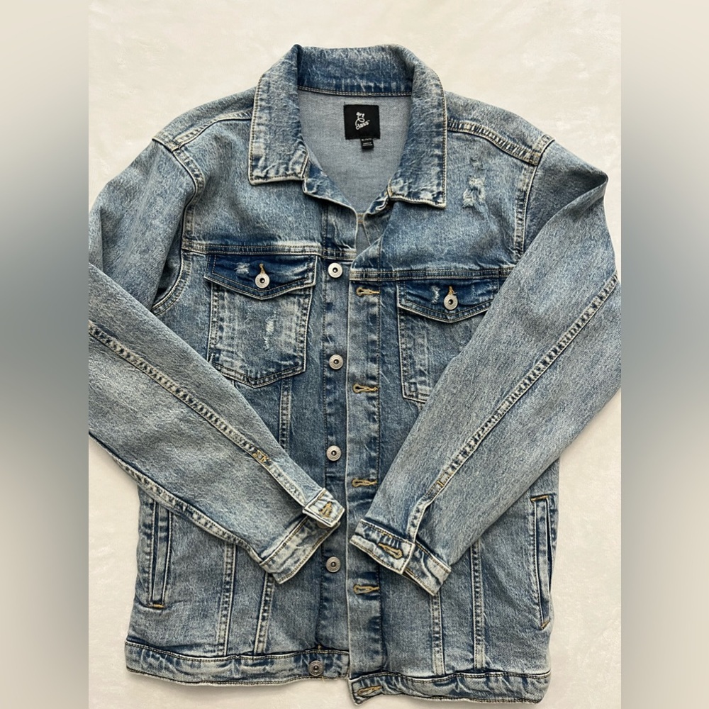 Art Class Oversized Denim Jean Jacket Kids Size XL - Picture 3 of 10